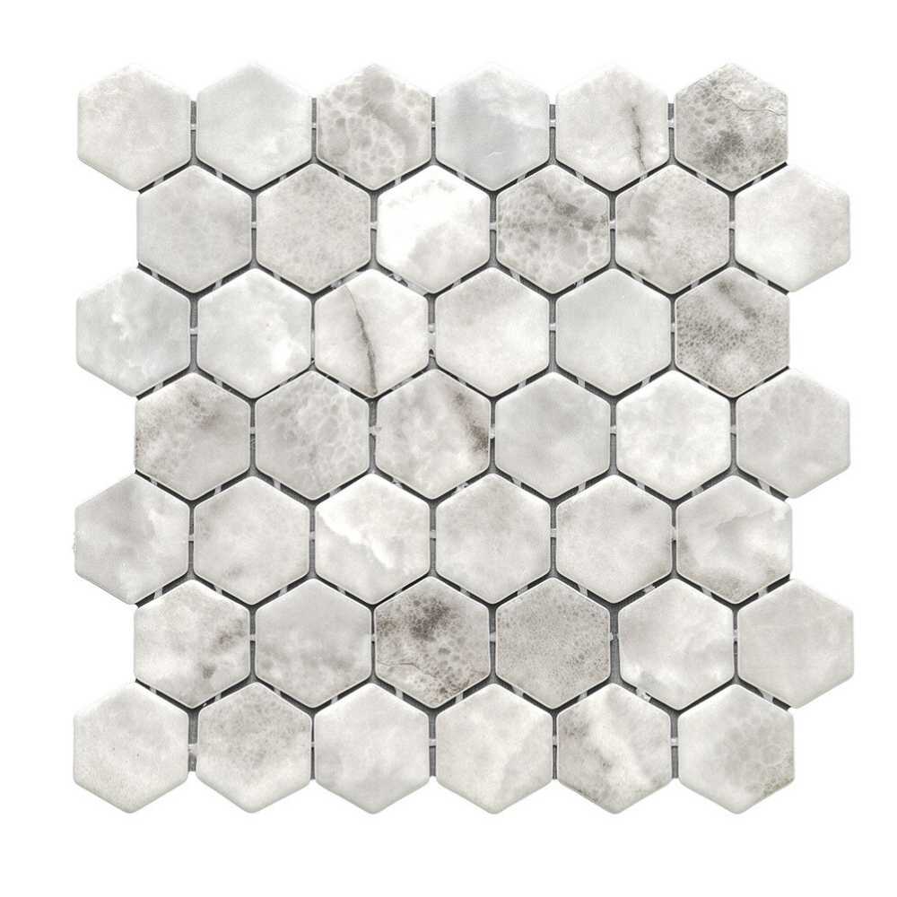 Eterna Hex 2" x 2" Onice Glass Matte Mosaic
