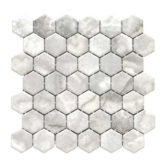 Eterna Hex 2"x2" Glass Matte Mosaic
