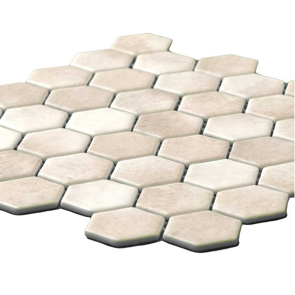 Eterna Hex 2" x 2" Sumatra Glass Matte Mosaic