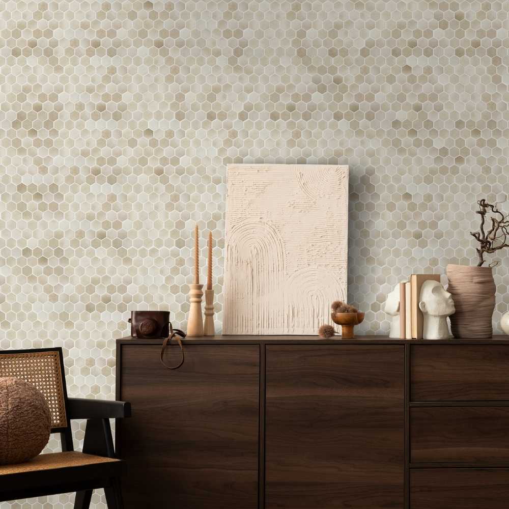 Eterna Hex 2" x 2" Sumatra Glass Matte Mosaic