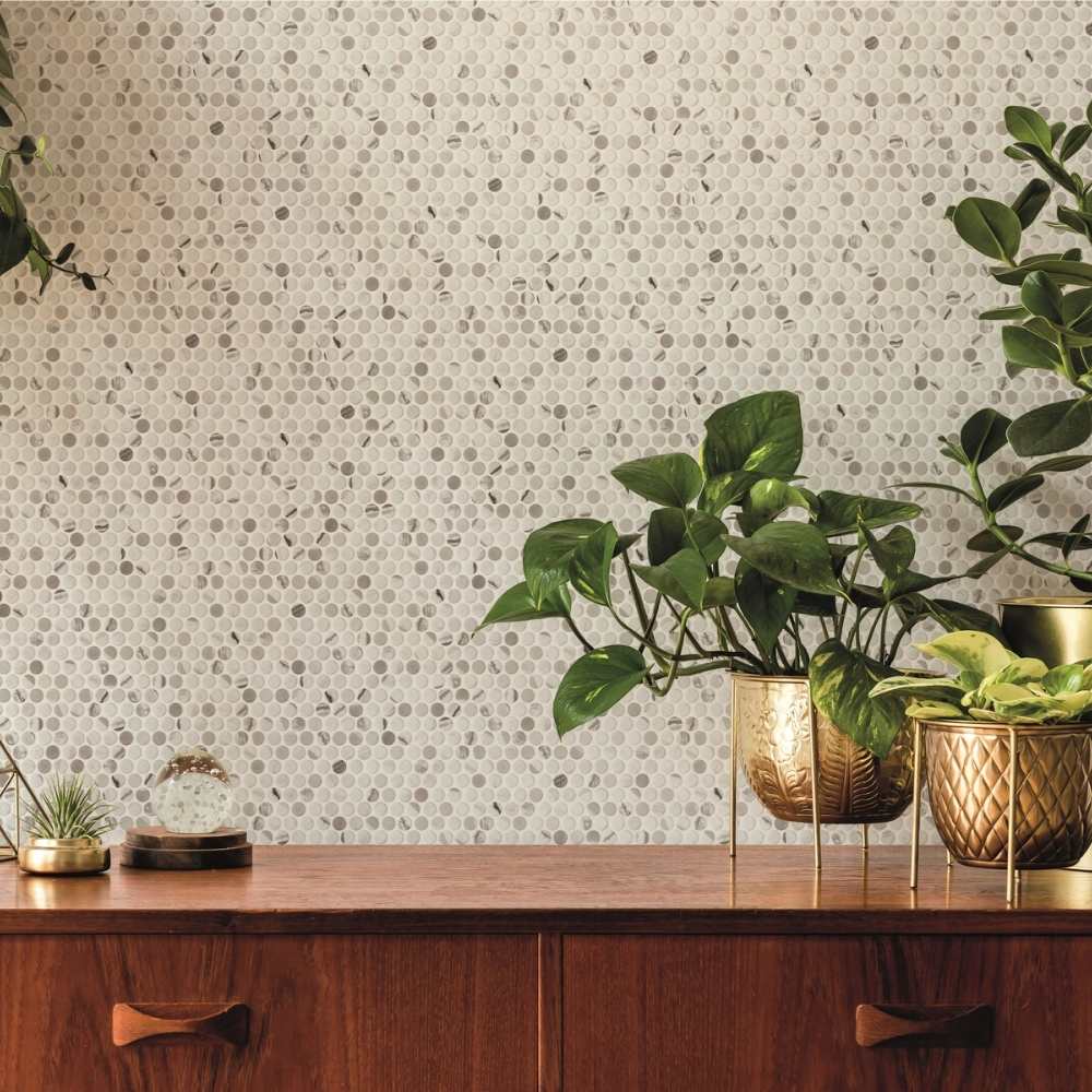 Eterna Penny Recycled Glass Matte Mosaic