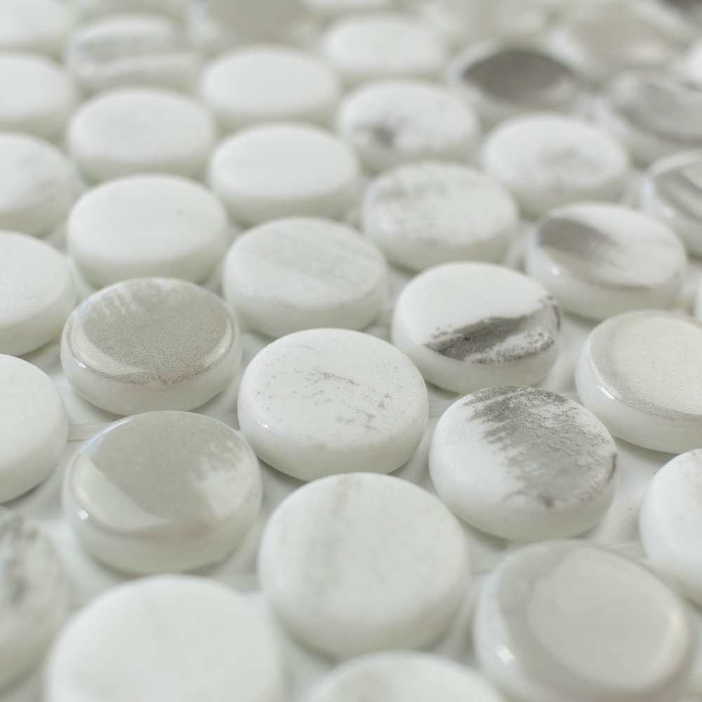 Eterna Penny Recycled Glass Matte Mosaic