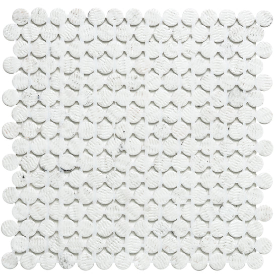 Eterna Penny 12"x12" Recycled Glass Mosaic Tile
