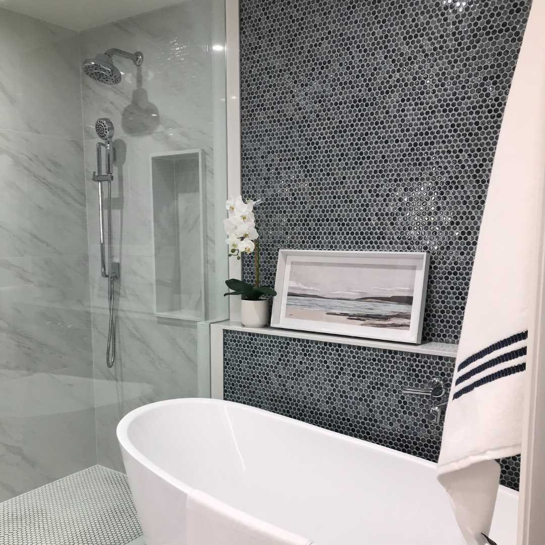 Eterna Penny 12"x12" Recycled Glass Mosaic Tile