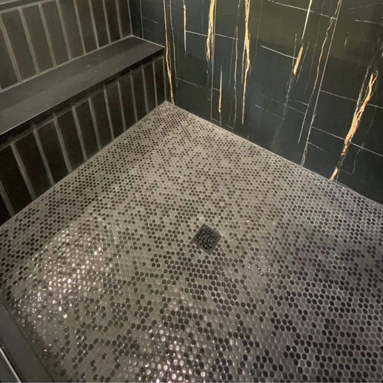Eterna Penny 12"x12" Recycled Glass Mosaic Tile