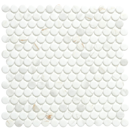 Eterna Penny 12"x12" Recycled Glass Mosaic Tile