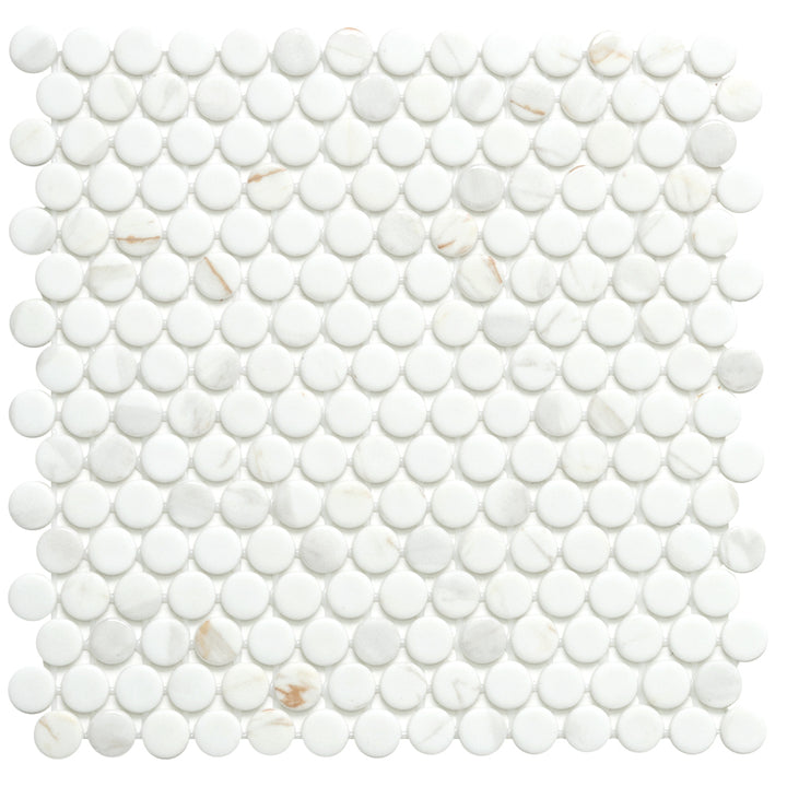 Eterna Penny 12"x12" Recycled Glass Mosaic Tile