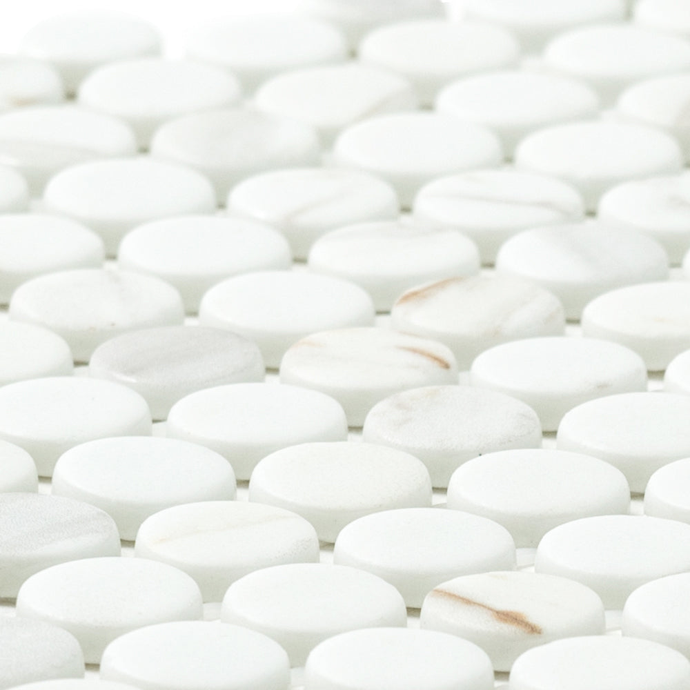 Eterna Penny Recycled Glass Matte Mosaic