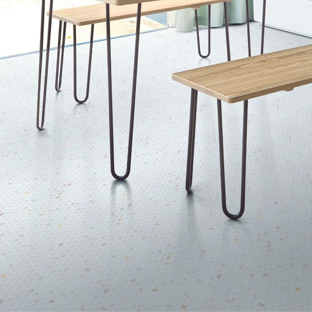 Eterna Penny 12"x12" Recycled Glass Mosaic Tile