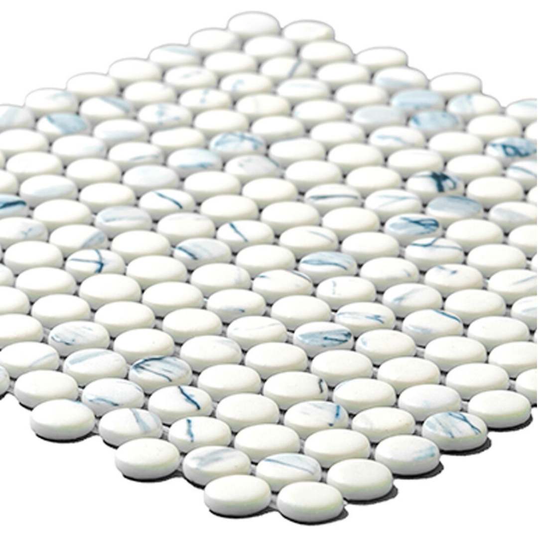 Eterna Penny 12"x12" Recycled Glass Mosaic Tile