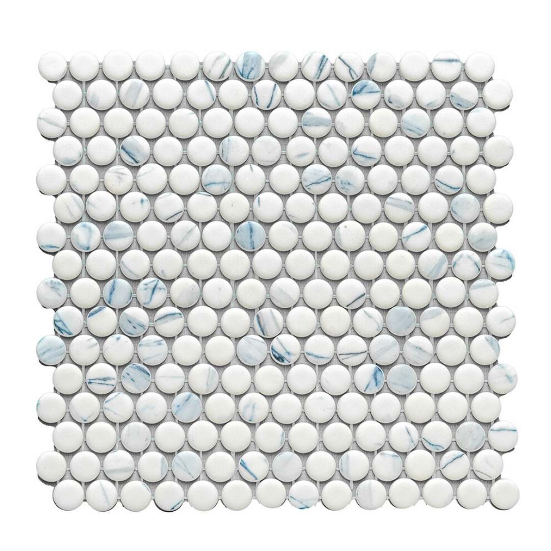 Eterna Penny 12"x12" Recycled Glass Mosaic Tile