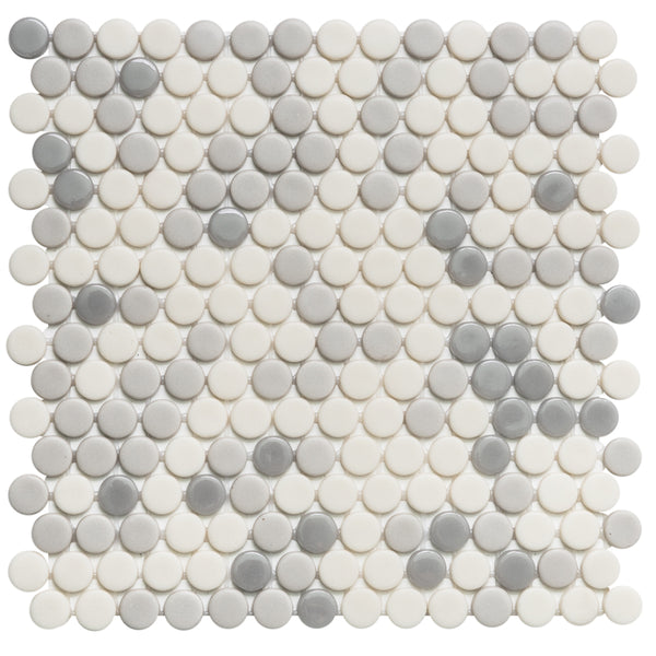 Eterna Penny 12"x12" Recycled Glass Mosaic Tile