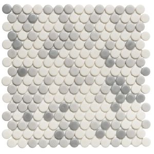 Eterna Penny 12"x12" Recycled Glass Mosaic Tile