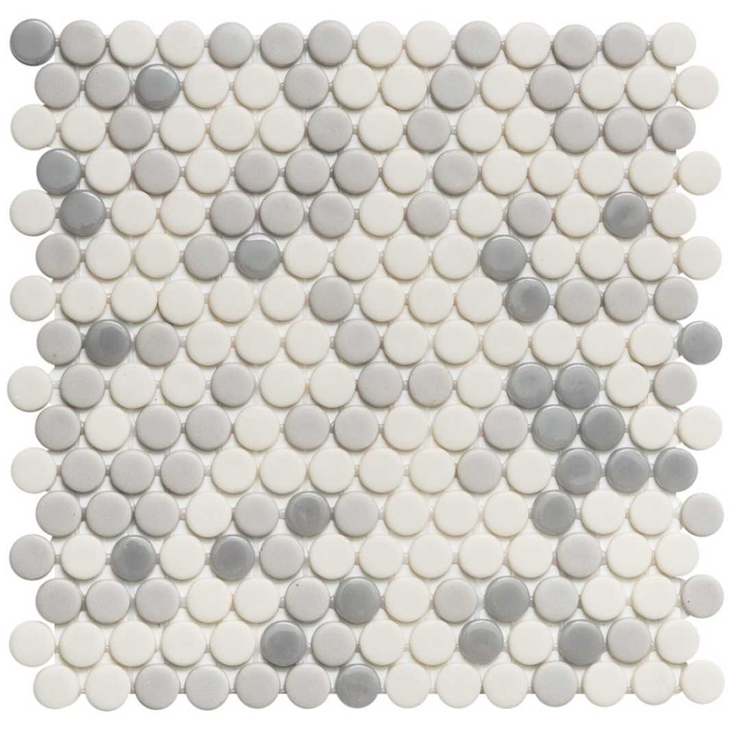 Eterna Penny 12"x12" Recycled Glass Mosaic Tile