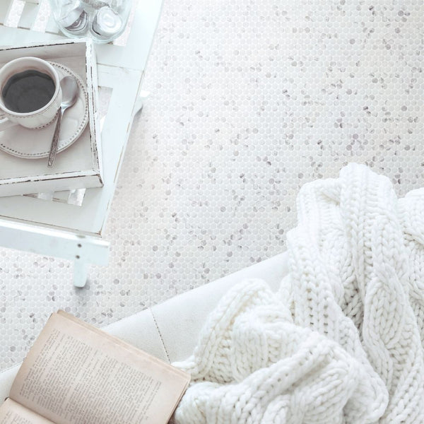 Eterna Penny Fosco Recycled Glass Matte Mosaic