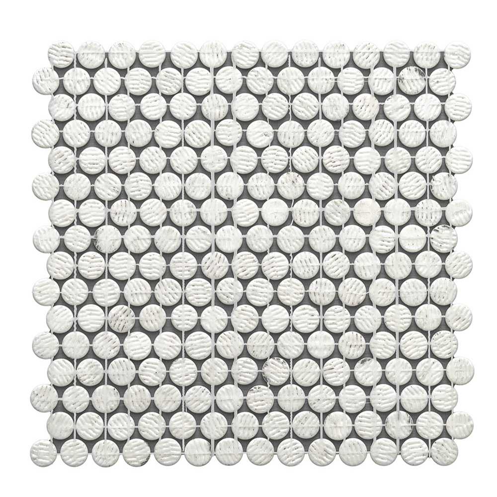 Eterna Penny 12"x12" Recycled Glass Mosaic Tile