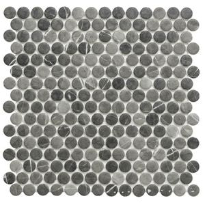 Eterna Penny 12"x12" Recycled Glass Mosaic Tile