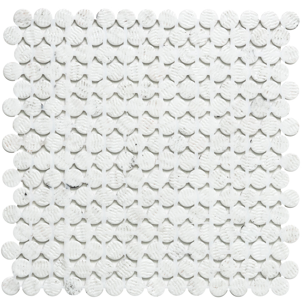 Eterna Penny 12"x12" Recycled Glass Mosaic Tile