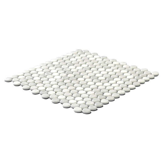 Eterna Penny Shabby Grey Glass Satin Mosaic