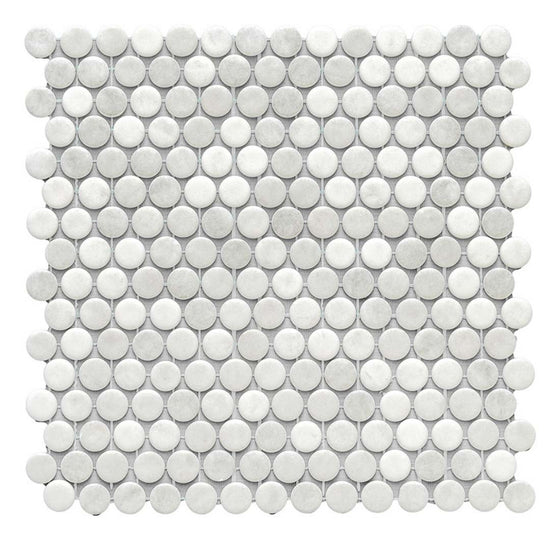 Eterna Penny Shabby Grey Glass Satin Mosaic