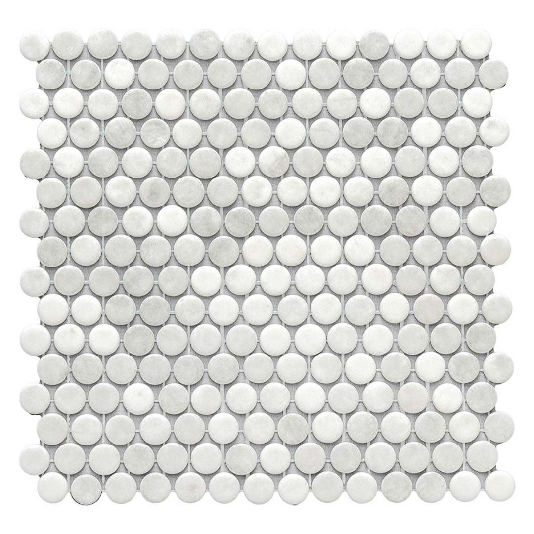 Eterna Penny Shabby Grey Glass Satin Mosaic