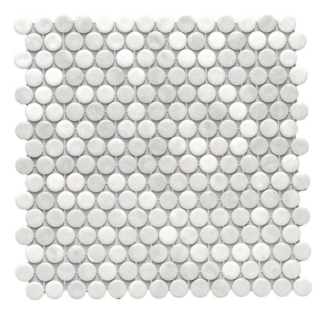 Eterna Penny Shabby Grey Glass Satin Mosaic