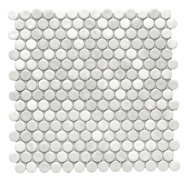 Eterna Penny Shabby Grey Glass Satin Mosaic
