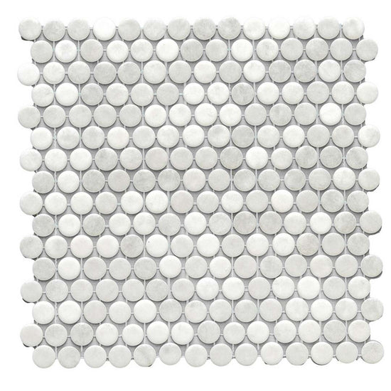 Eterna Penny Shabby Grey Glass Satin Mosaic