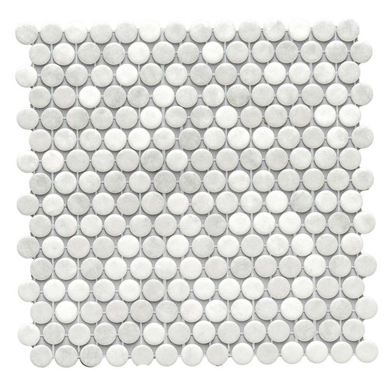 Eterna Penny 12"x12" Recycled Glass Mosaic Tile