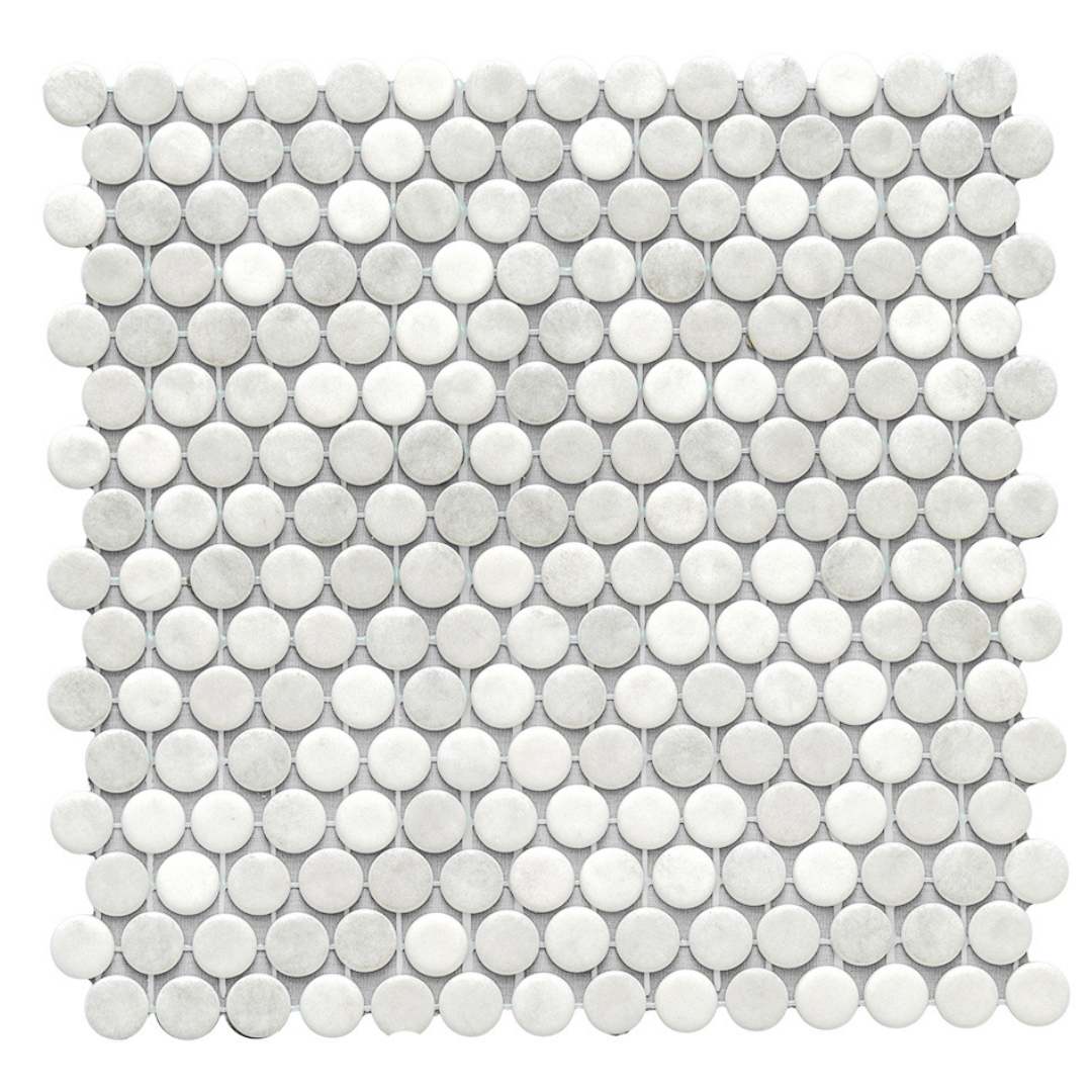 Eterna Penny Shabby Grey Glass Satin Mosaic