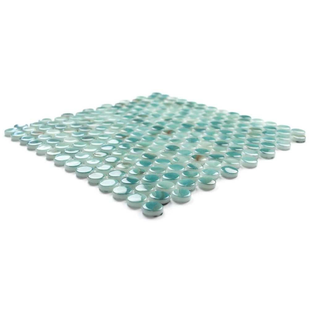 Eterna Penny 12"x12" Recycled Glass Mosaic Tile