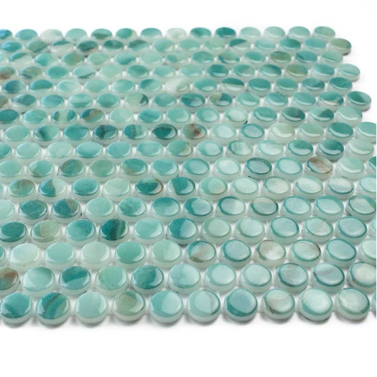 Eterna Penny 12"x12" Recycled Glass Mosaic Tile