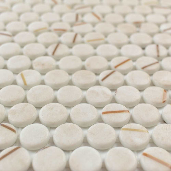 Eterna Penny 12"x12" Recycled Glass Mosaic Tile