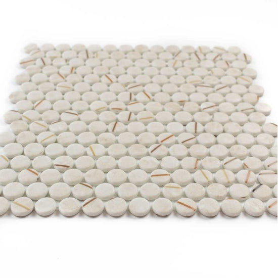 Eterna Penny 12"x12" Recycled Glass Mosaic Tile