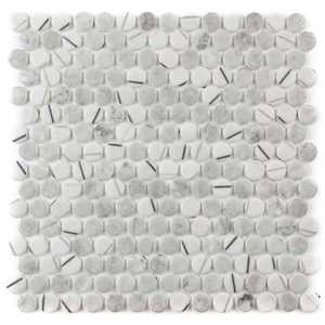 Eterna Penny 12"x12" Recycled Glass Mosaic Tile