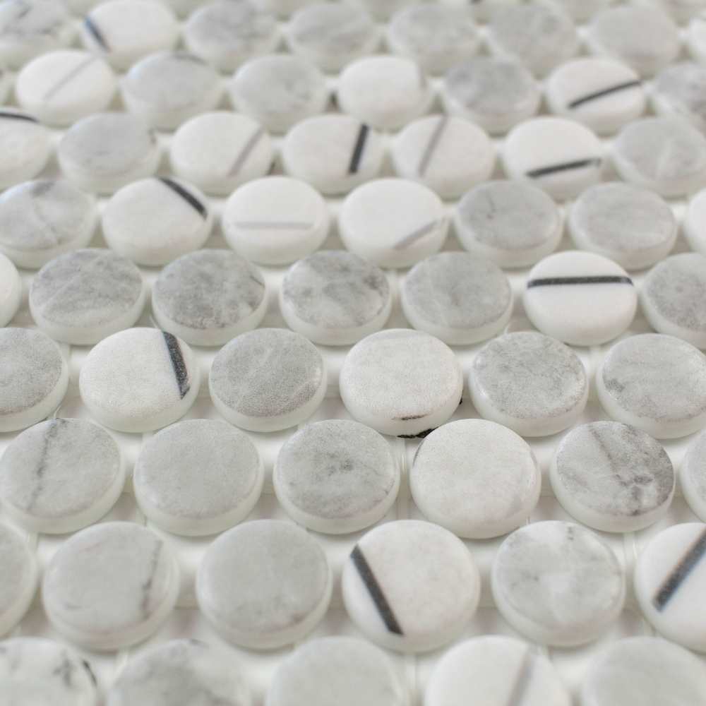 Eterna Penny 12"x12" Recycled Glass Mosaic Tile