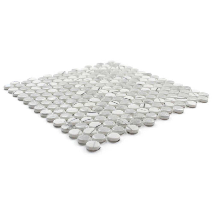 Eterna Penny 12"x12" Recycled Glass Mosaic Tile