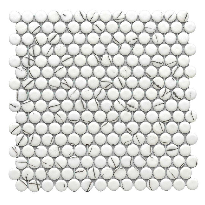 Eterna Penny Lineas Glass Matte Mosaic
