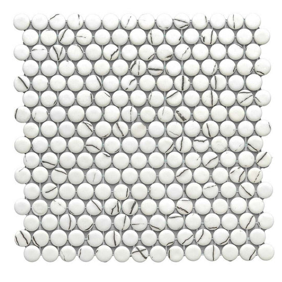 Eterna Penny 12"x12" Recycled Glass Mosaic Tile