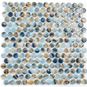 Eterna Penny 12"x12" Recycled Glass Mosaic Tile
