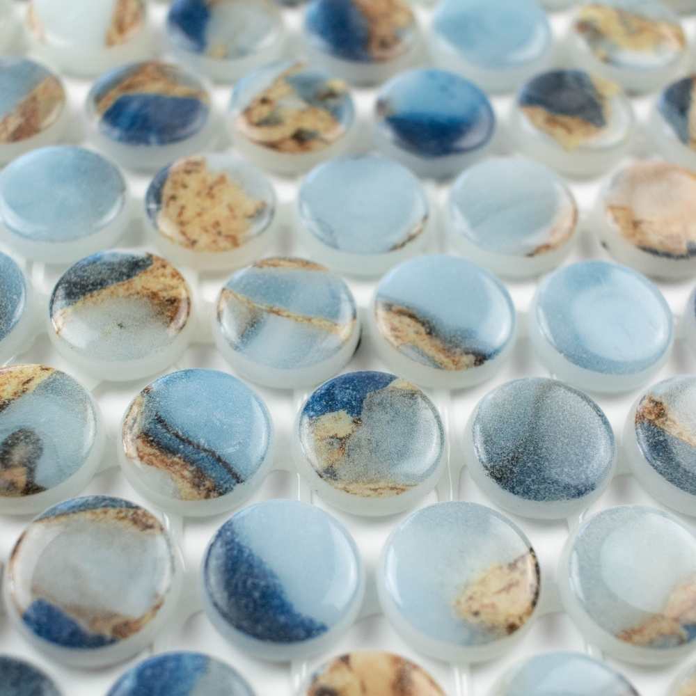 Eterna Penny 12"x12" Recycled Glass Mosaic Tile