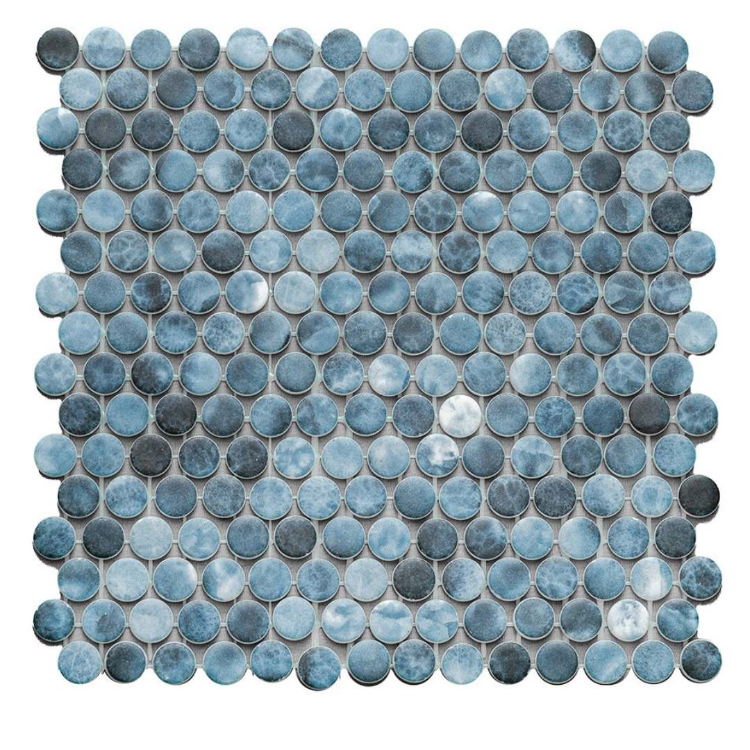 Eterna Penny 12"x12" Recycled Glass Mosaic Tile