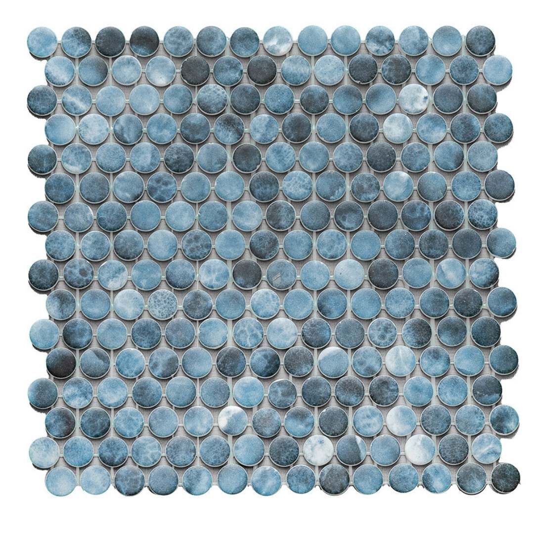 Eterna Penny 12"x12" Recycled Glass Mosaic Tile