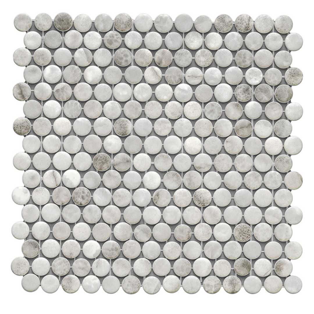 Eterna Penny 12"x12" Recycled Glass Mosaic Tile