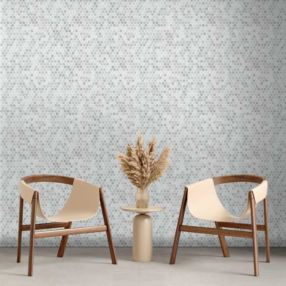 Eterna Penny 12"x12" Recycled Glass Mosaic Tile