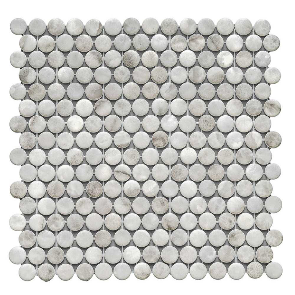 Eterna Penny 12"x12" Recycled Glass Mosaic Tile