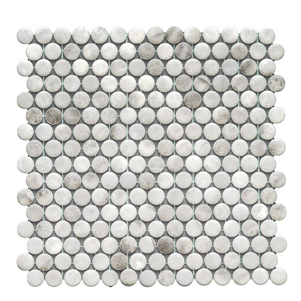 Eterna Penny 12"x12" Recycled Glass Mosaic Tile