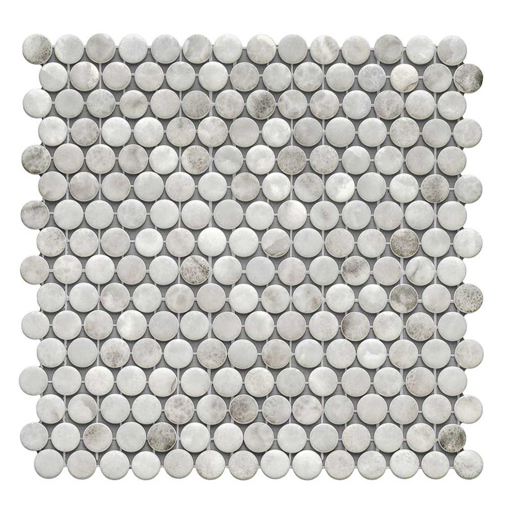 Eterna Penny 12"x12" Recycled Glass Mosaic Tile