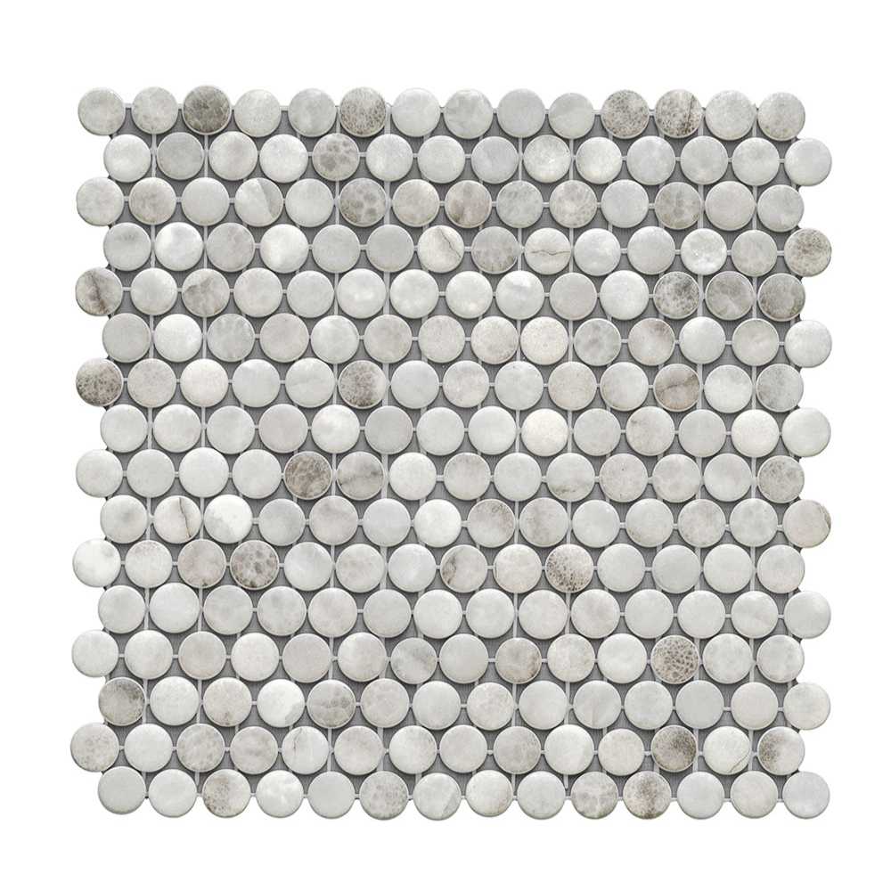 Eterna Penny 12"x12" Recycled Glass Mosaic Tile