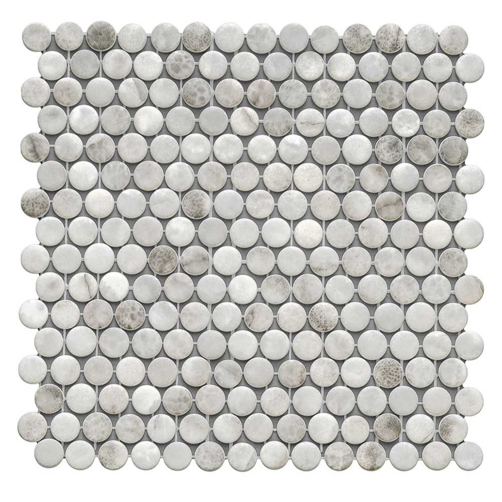 Eterna Penny 12"x12" Recycled Glass Mosaic Tile